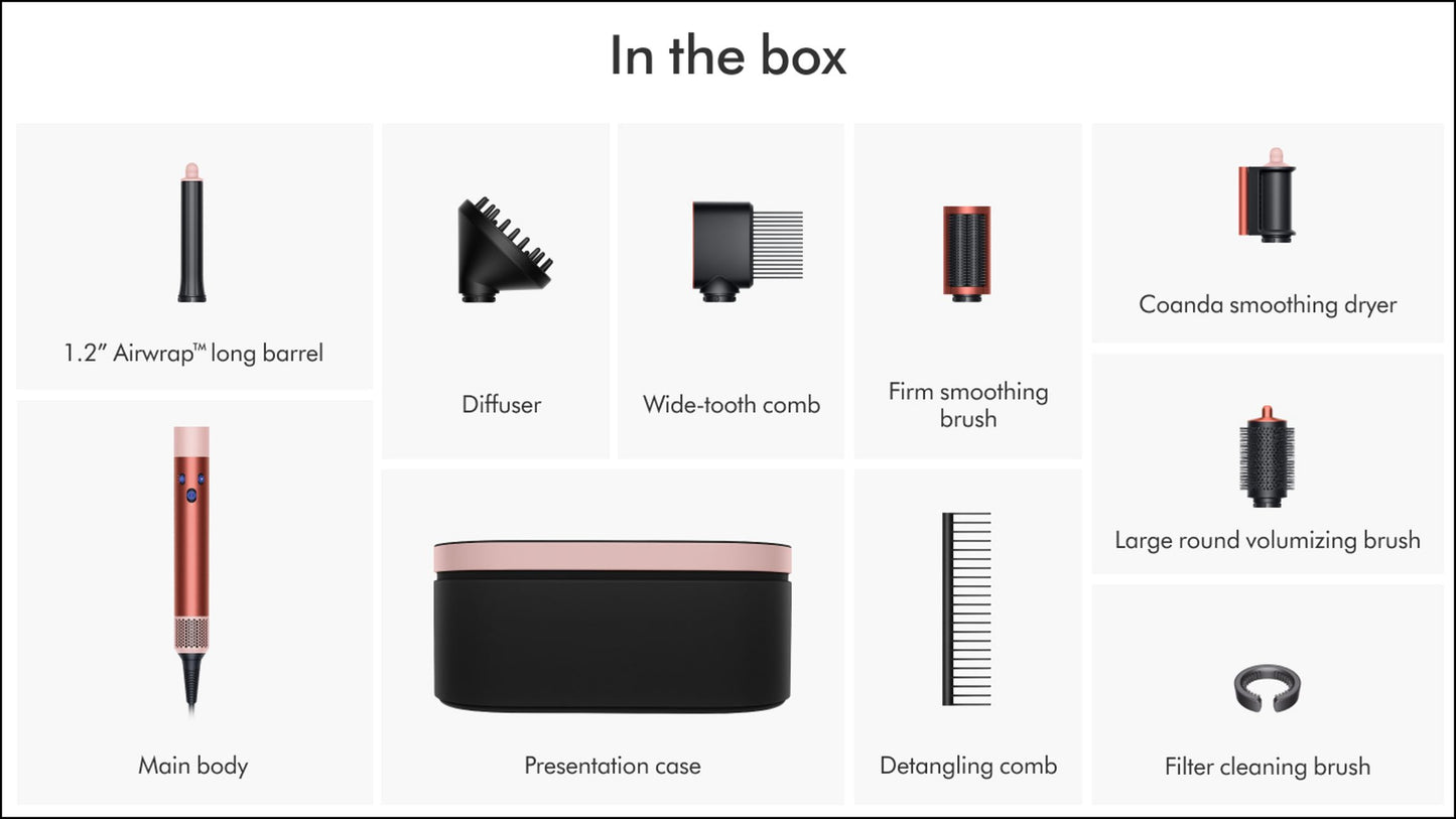 Dyson Airwrap multi-styler and dryer Curly+Coily (Strawberry Bronze/Blush Pink)
