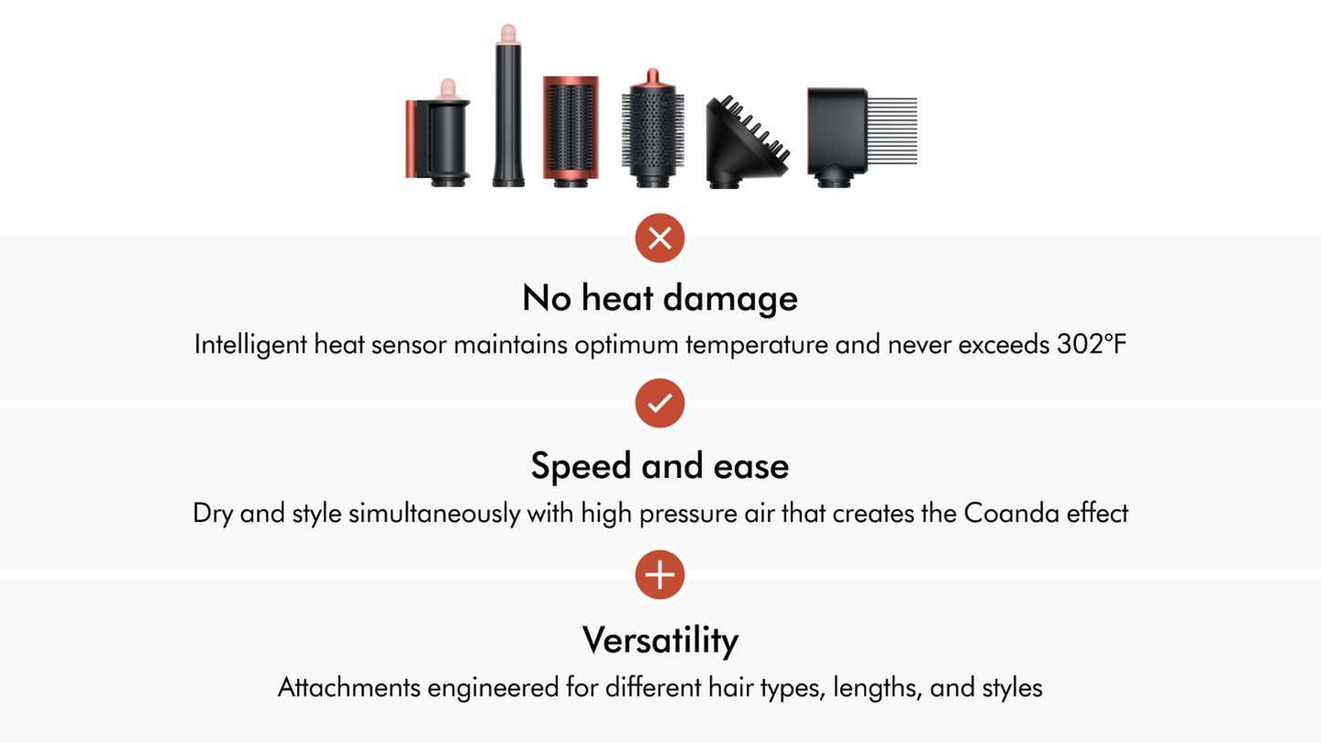Dyson Airwrap multi-styler and dryer Curly+Coily (Strawberry Bronze/Blush Pink)