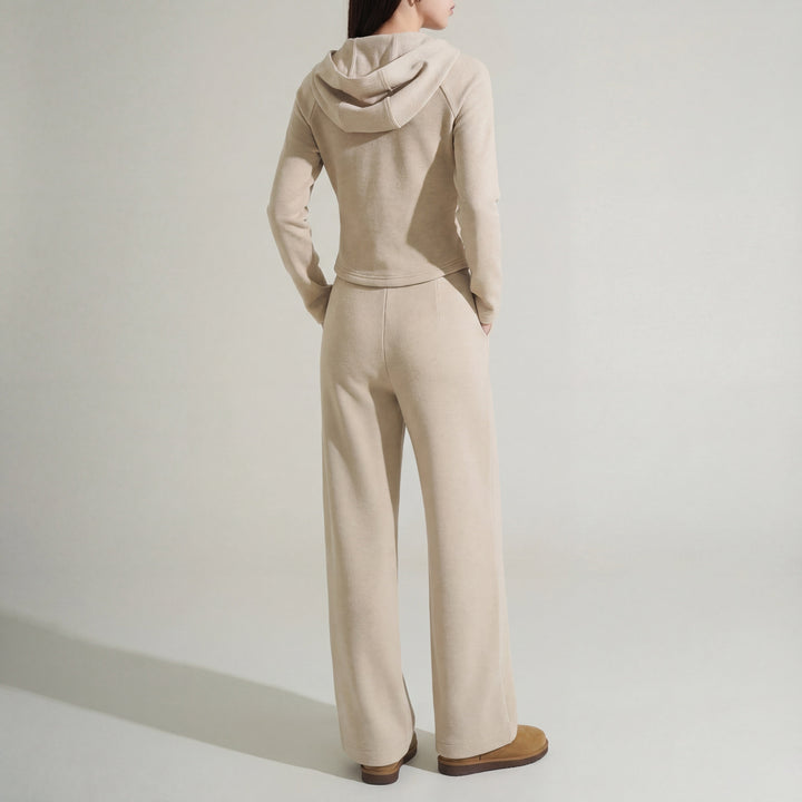 Women's Rhea Brushed Knit Set in Oatmeal | Invictora.com