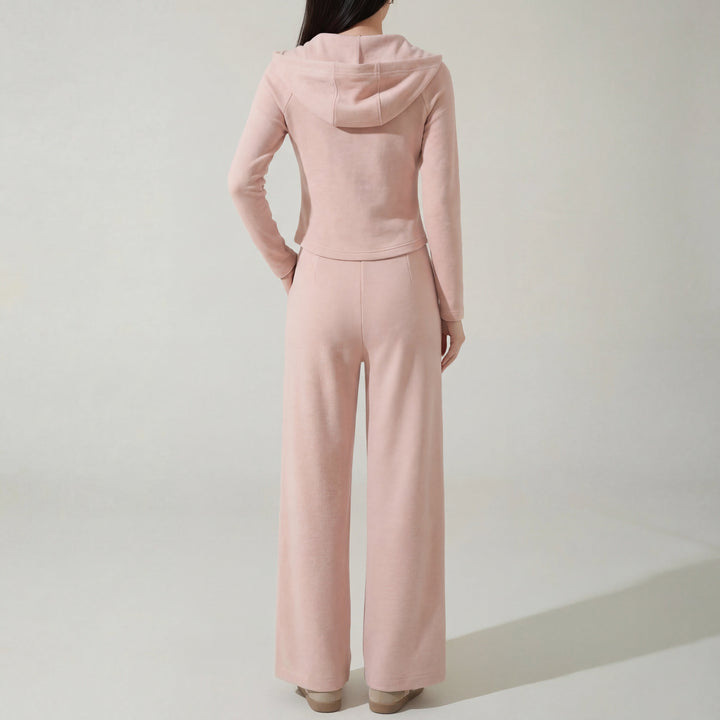 Women's Rhea Brushed Knit Set in Brown | Invictora.com