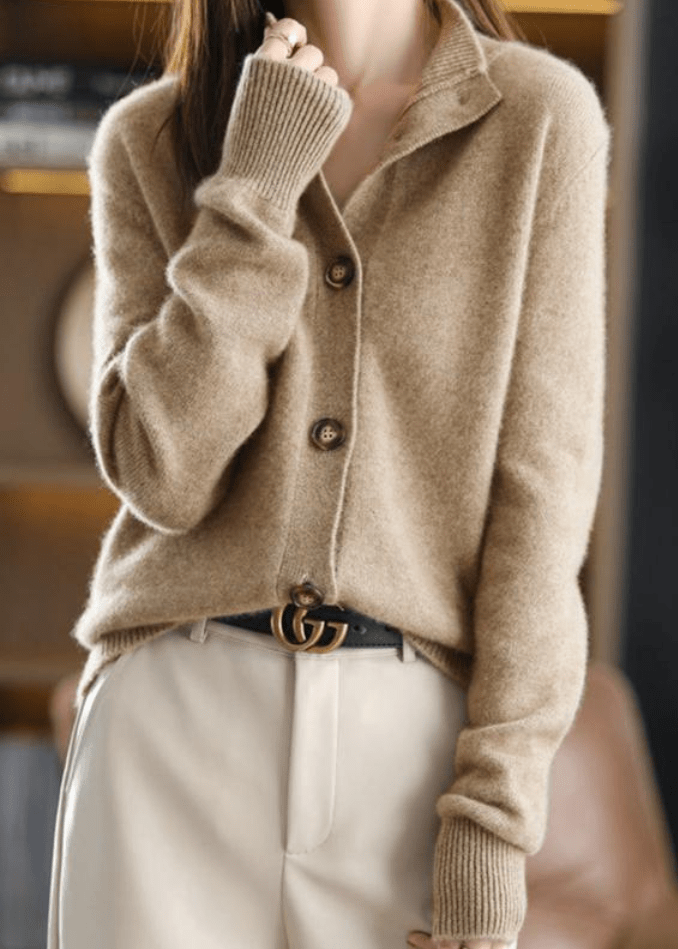 Women's Decorative-Button Cardigan