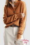 Women's Decorative-Button Cardigan