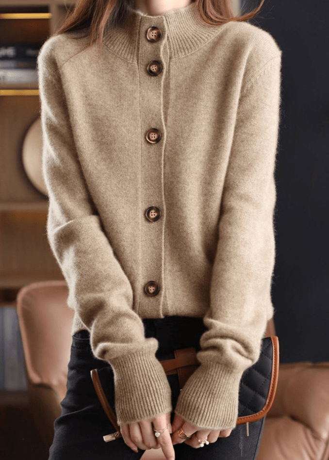 Women's Decorative-Button Cardigan