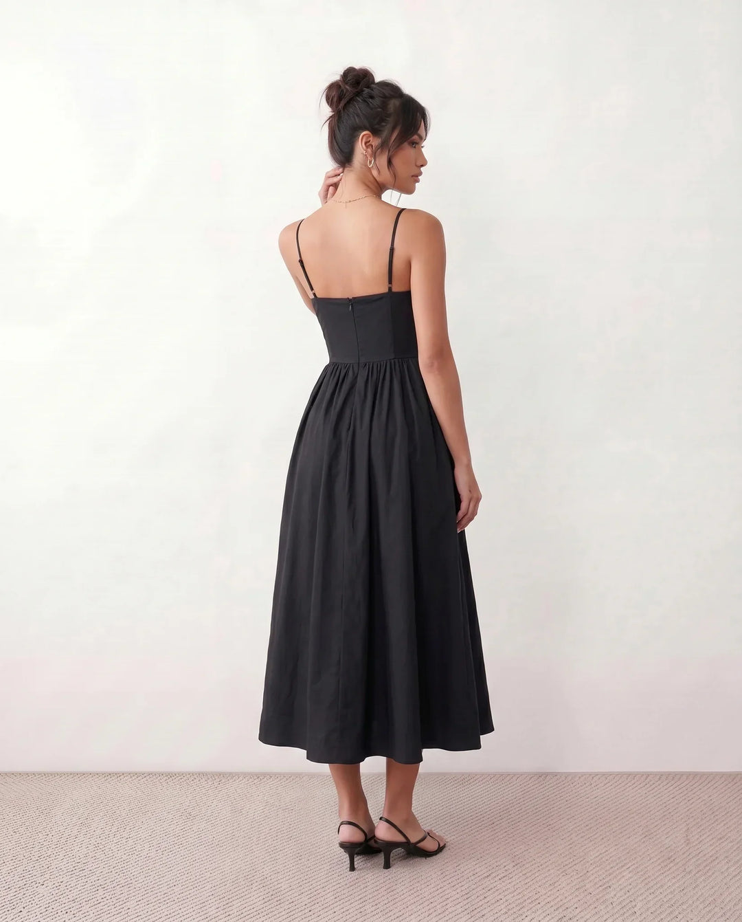 Women's Layla Spaghetti Strap Low Back Midi Dress product image | Invictora.com