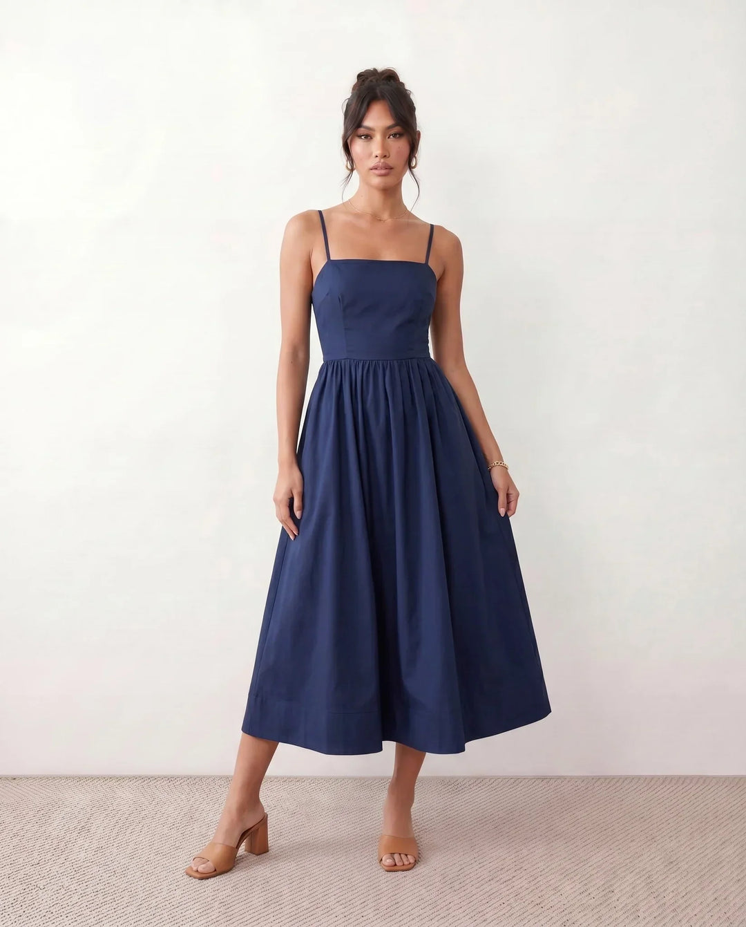 Women's Layla Spaghetti Strap Low Back Midi Dress product image | Invictora.com