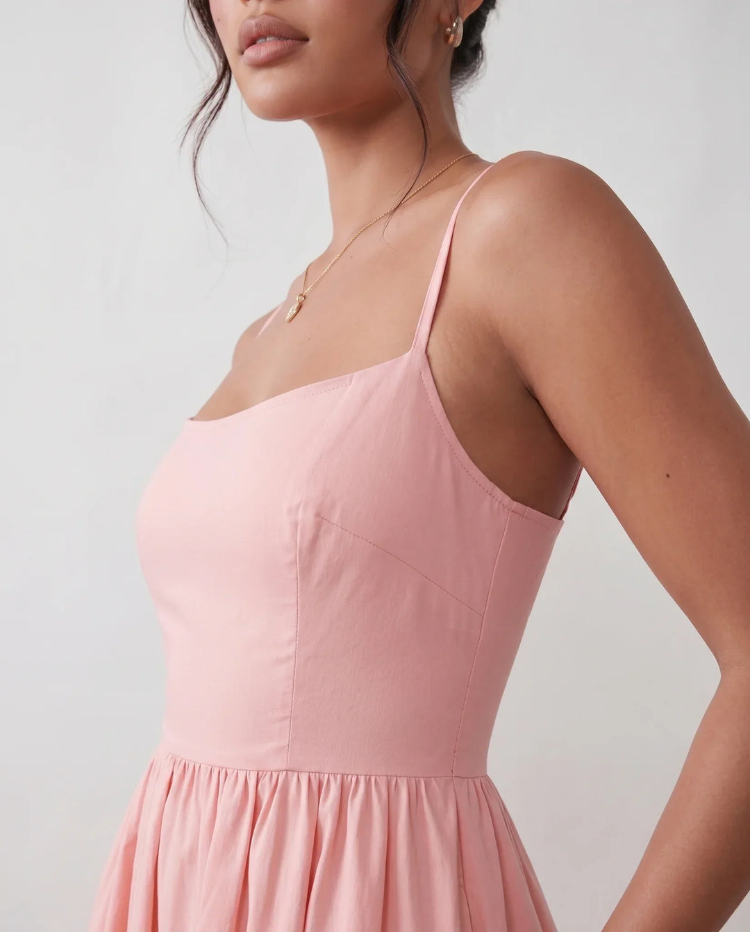 Women's Layla Spaghetti Strap Low Back Midi Dress product image | Invictora.com