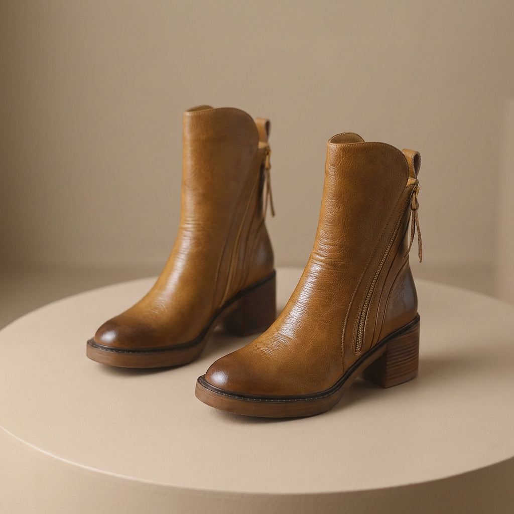Women's Bellora Leather Boots product image | Invictora.com
