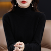 Women's Elena Cashmere Turtleneck in Black | Invictora.com