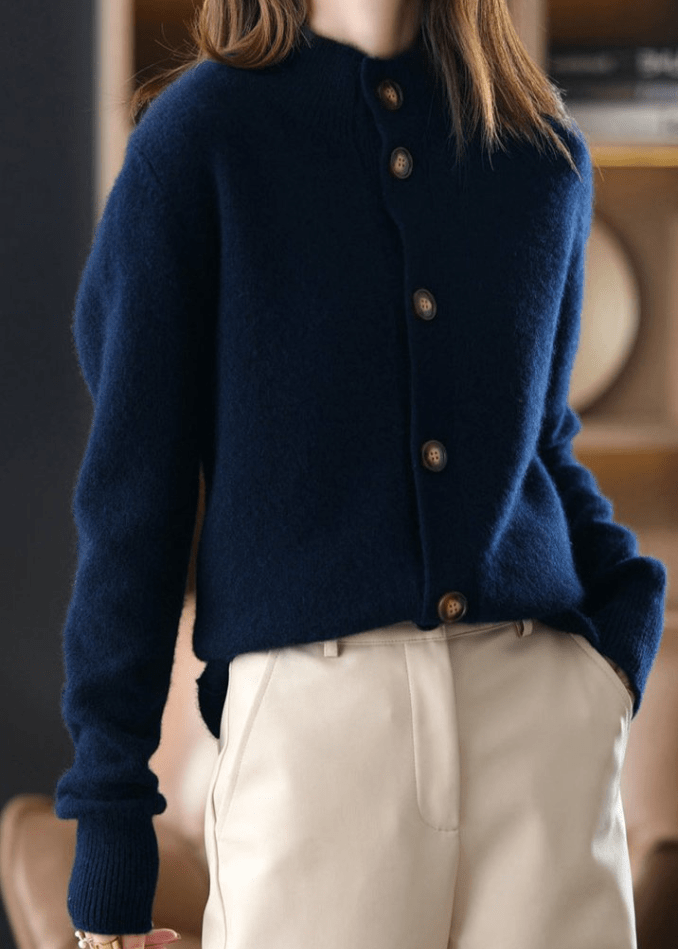 Women's Decorative-Button Cardigan