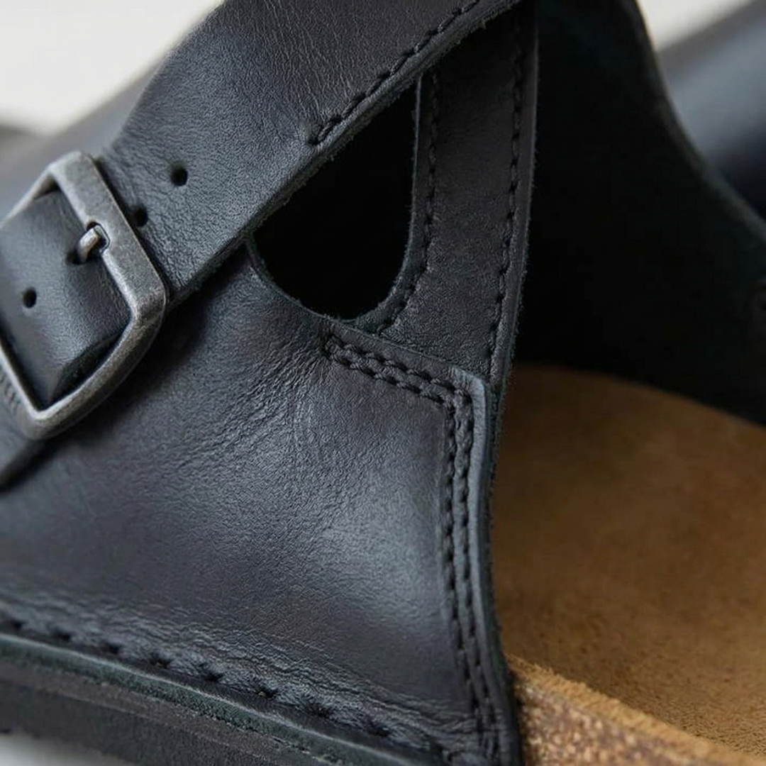 Women's Milan Leather Clogs in Black | Invictora.com