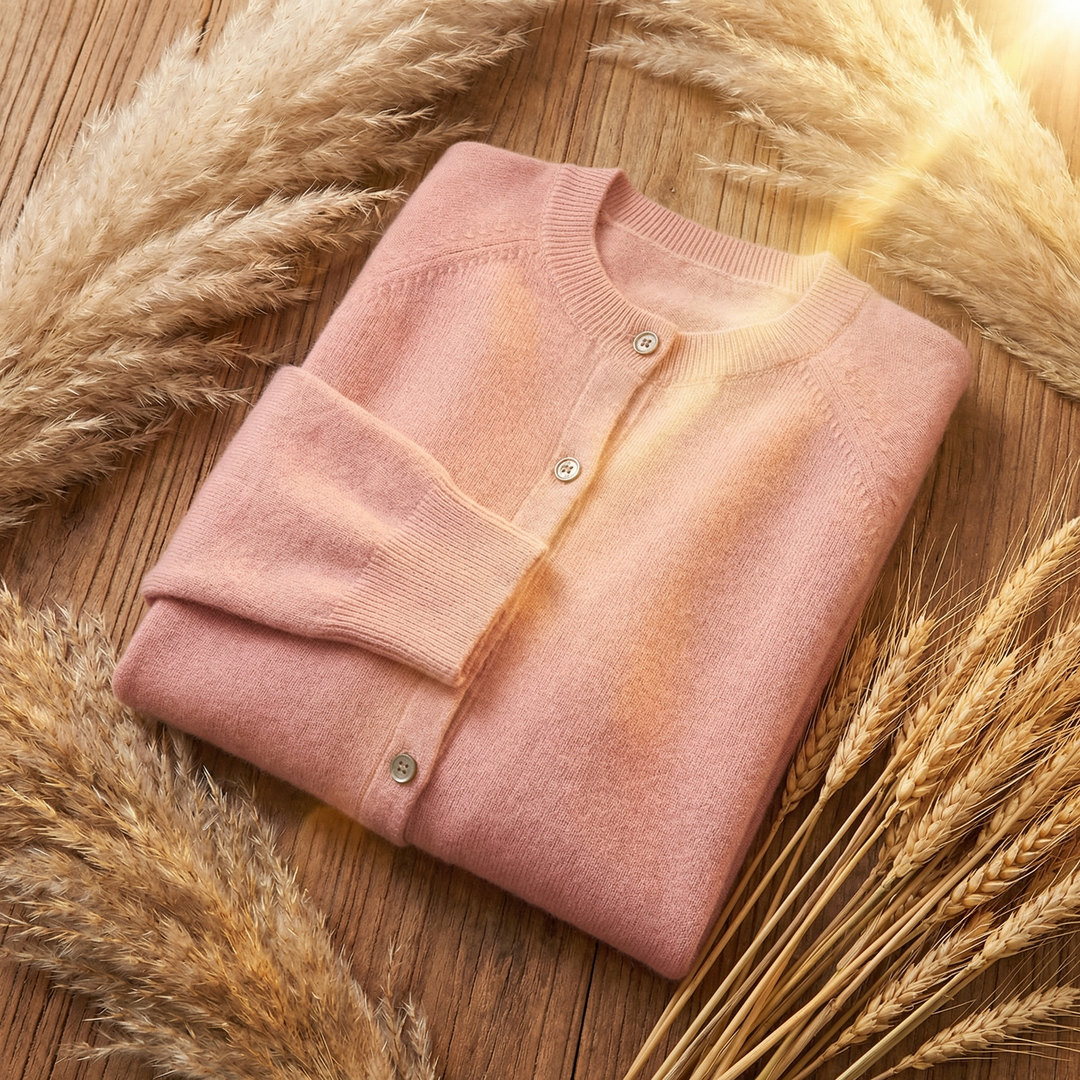 Women's Avery Merino Cardigan in Yellow | Invictora.com