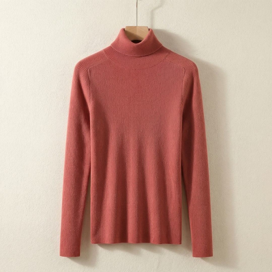 Women's Sienna Cashmere Turtleneck in Gray | Invictora.com