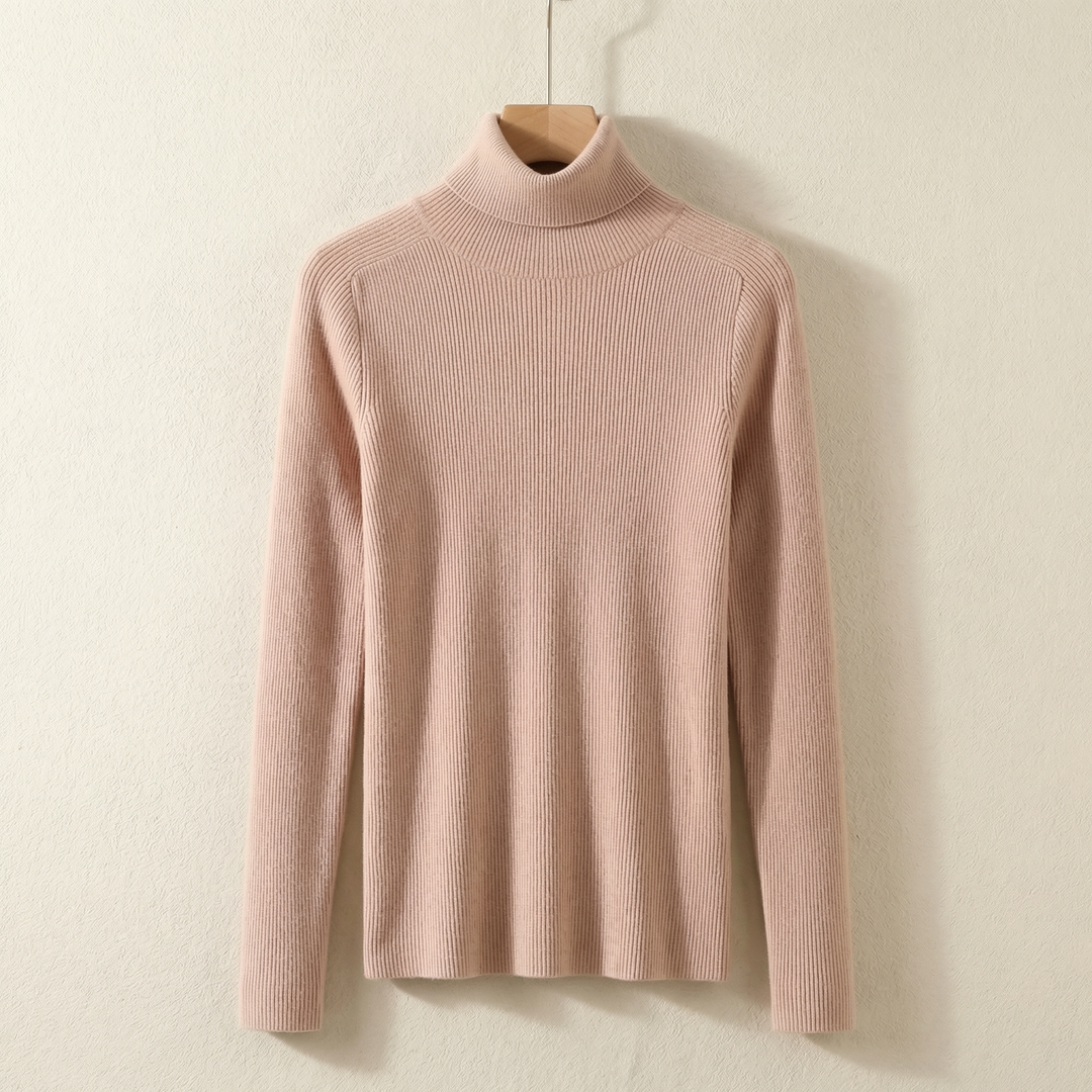 Women's Sienna Cashmere Turtleneck in Gray | Invictora.com