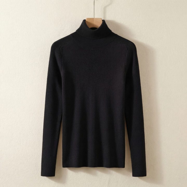 Women's Sienna Cashmere Turtleneck in Gray | Invictora.com