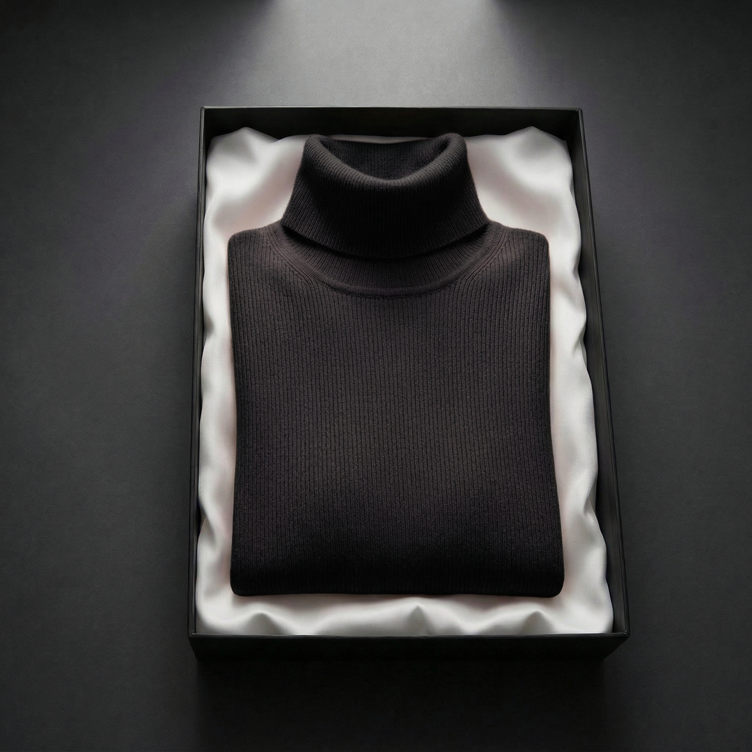 Women's Ivy Cashmere Turtleneck | Invictora.com