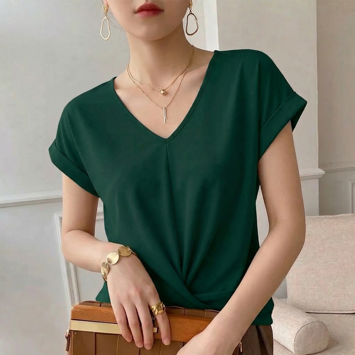 Women's Hallie Viscose Twist Top | Invictora.com