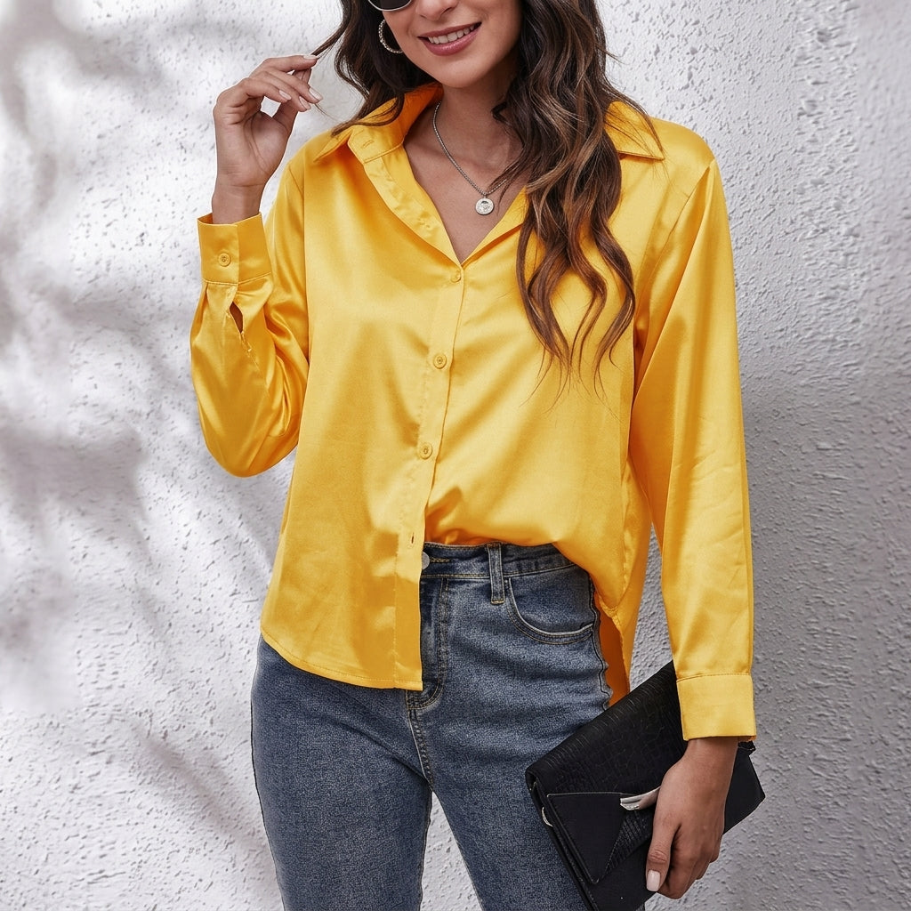 Women's Elvina Silk Shirt | Invictora.com