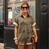 Women's Liora Leopard Print Playsuit | Invictora.com