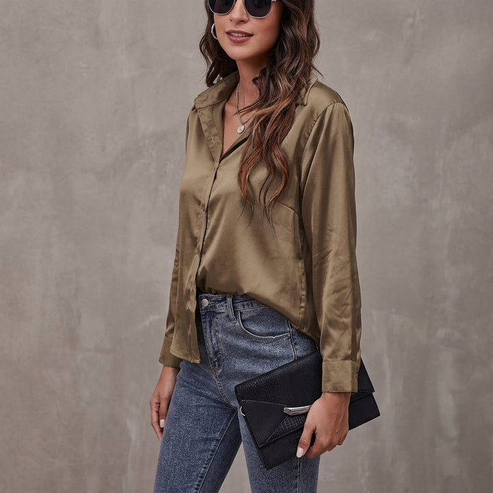 Women's Elvina Silk Shirt | Invictora.com