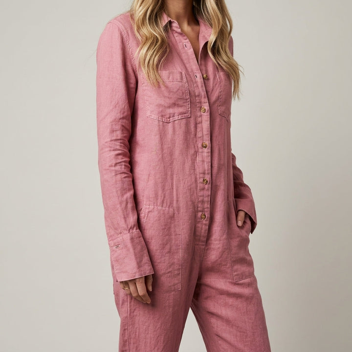 Women's Elvinae Linen Jumpsuit | Invictora.com