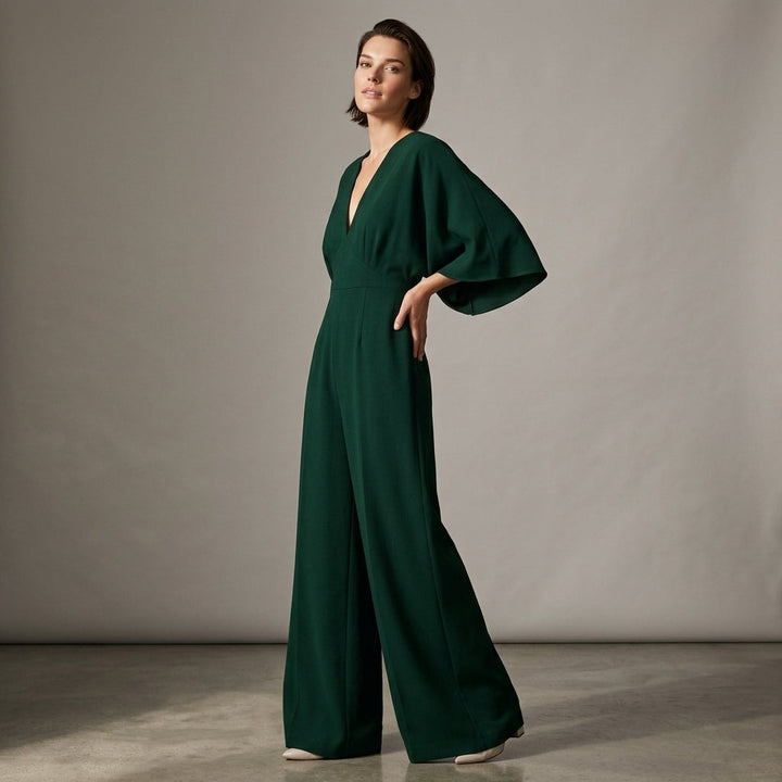 Women's Elviona Viscose Jumpsuit in Black | Invictora.com