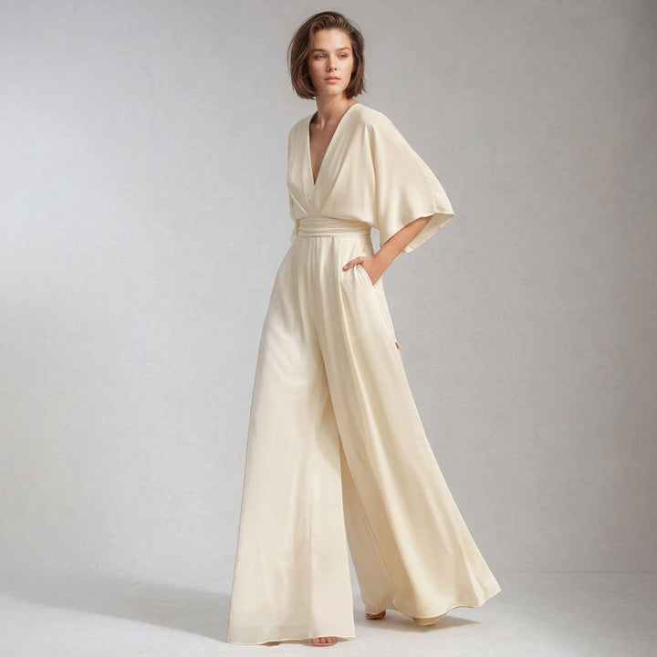Women's Elviona Viscose Jumpsuit in Black | Invictora.com