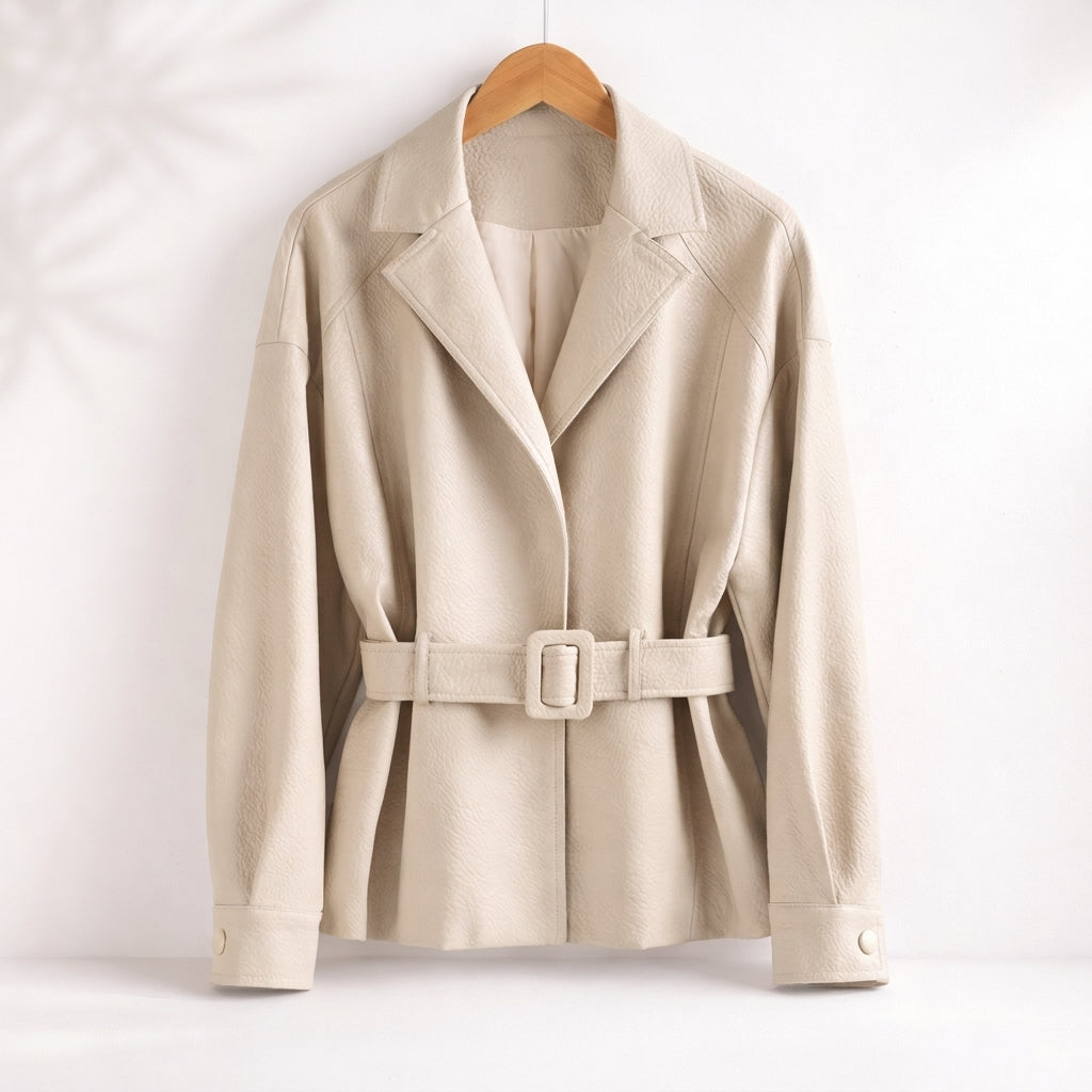 Women's Victoria Sheepskin Jacket in Brown | Invictora.com