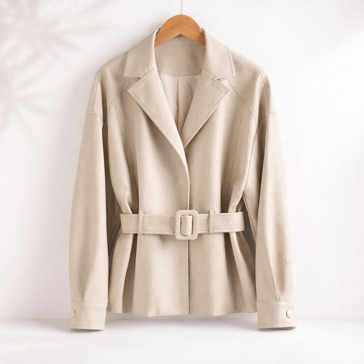 Women's Victoria Sheepskin Jacket in Brown | Invictora.com