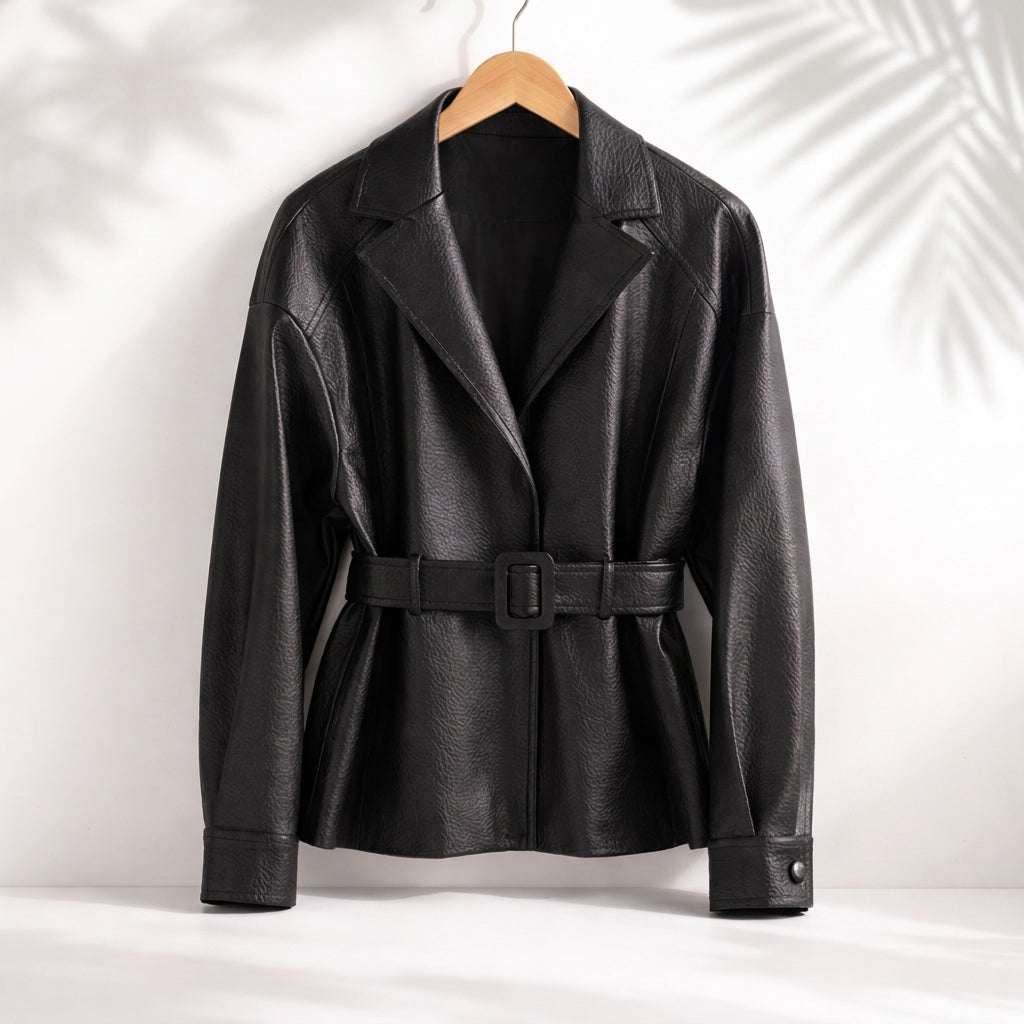 Women's Victoria Sheepskin Jacket in Brown | Invictora.com