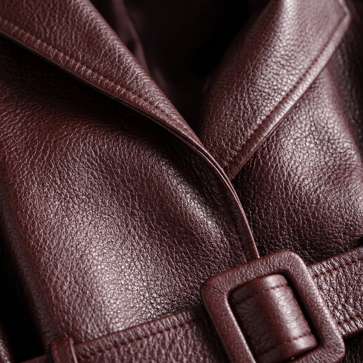 Women's Victoria Sheepskin Jacket in Brown | Invictora.com