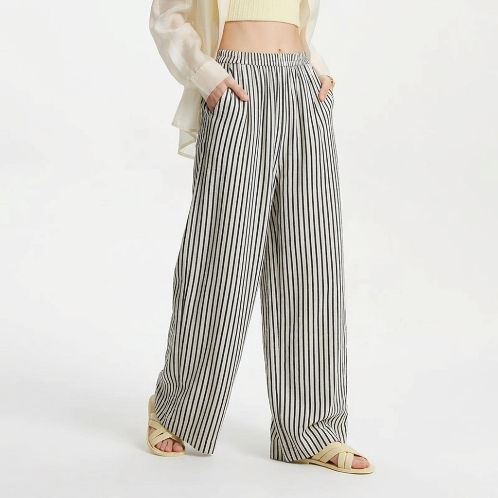 Women's Aventine Linen Trousers | Invictora.com