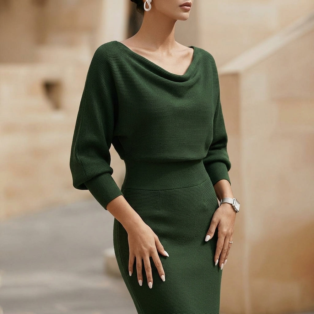 Women's Eloise Silk Midi Dress in White | Invictora.com