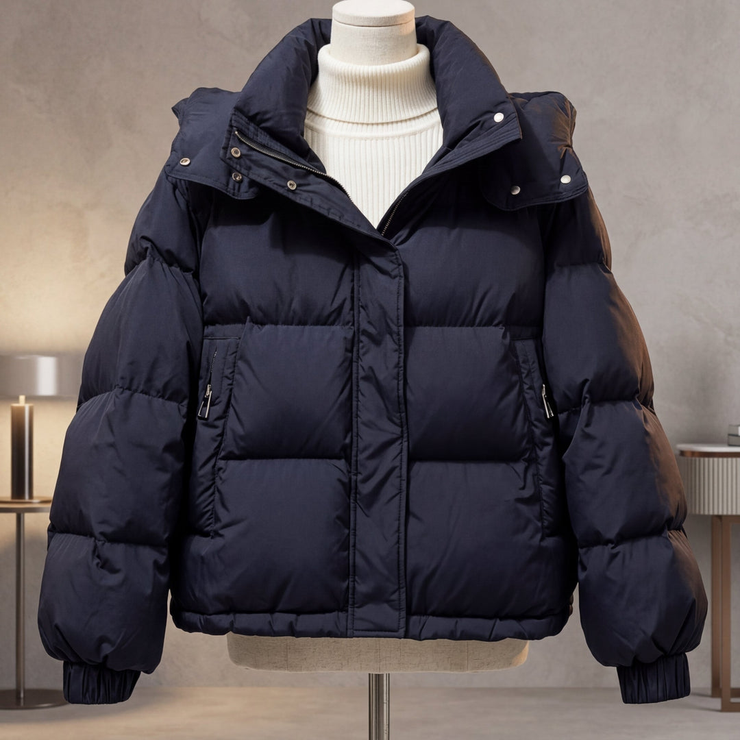 Women's Valentina Quilted Puffer in Cream | Invictora.com