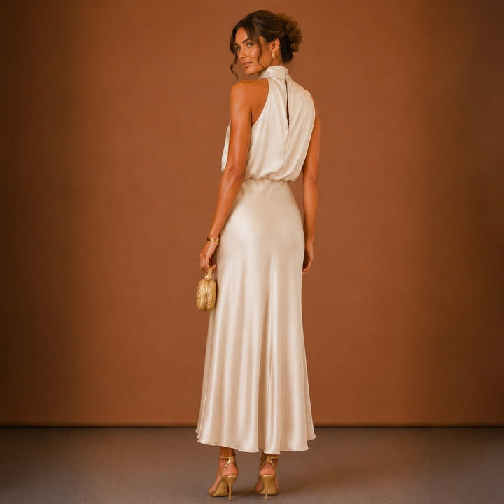Women's Soraya Satin Maxi Dress product image | Invictora.com