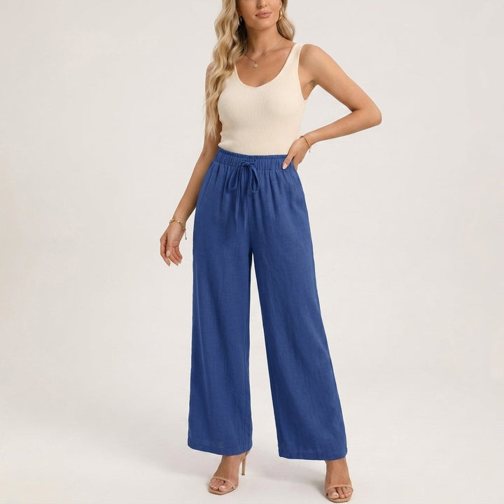 Women's Solana Linen Pants product image | Invictora.com