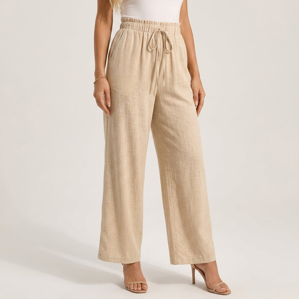 Women's Solana Linen Pants product image | Invictora.com