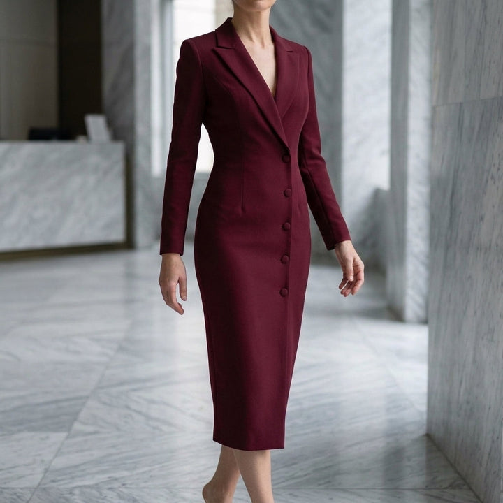 Women's Aurelius Structured Dress in White | Invictora.com