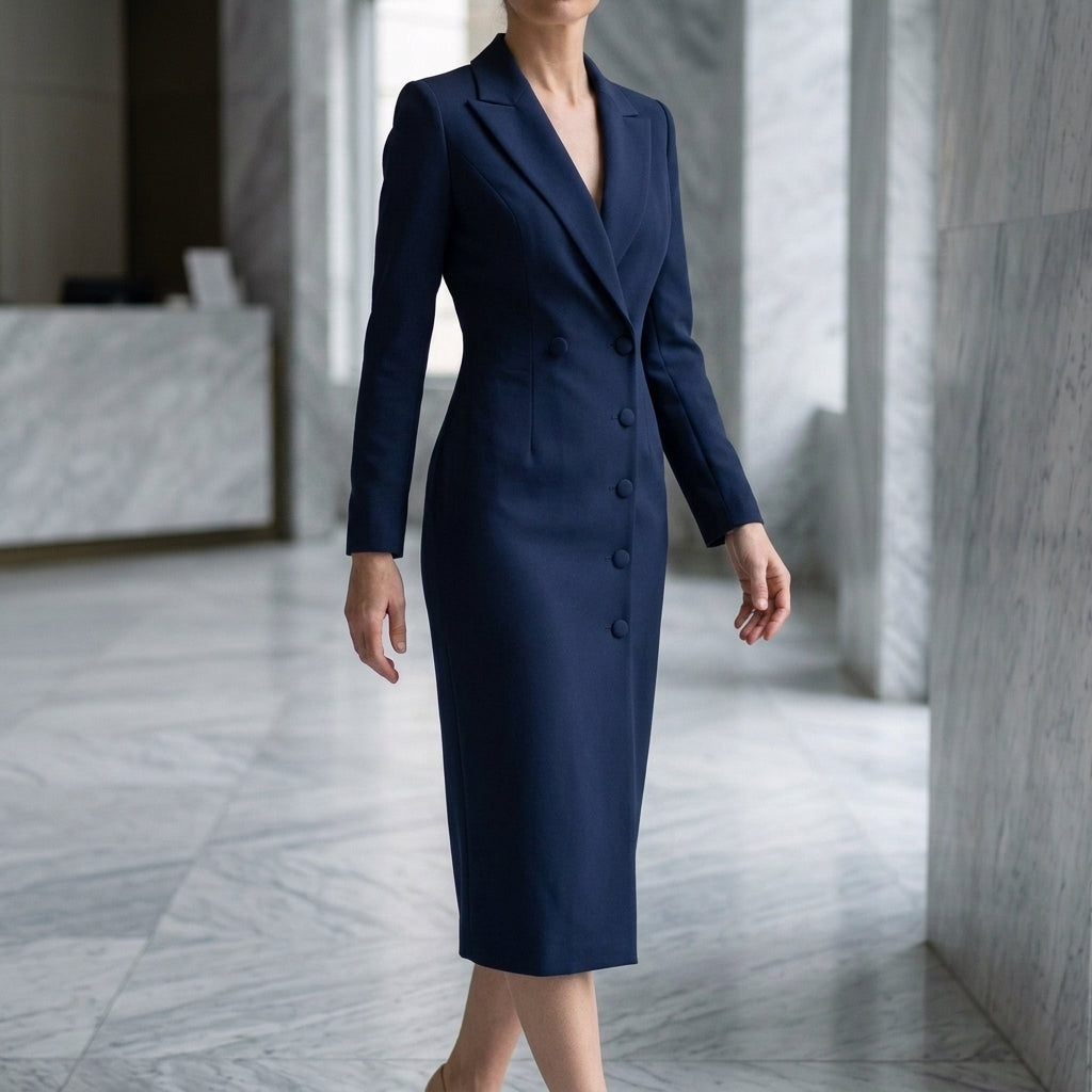 Women's Aurelius Structured Dress in White | Invictora.com