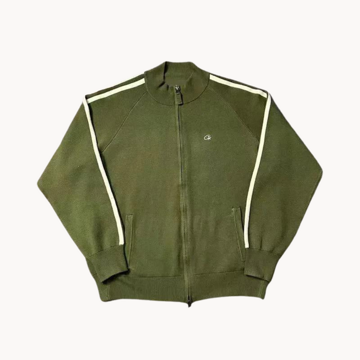 Two-Way Zip Knit Cardigan