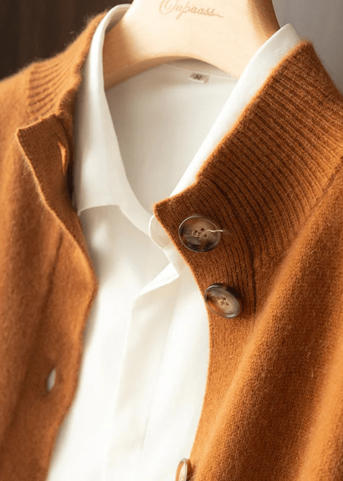 Women's Decorative-Button Cardigan