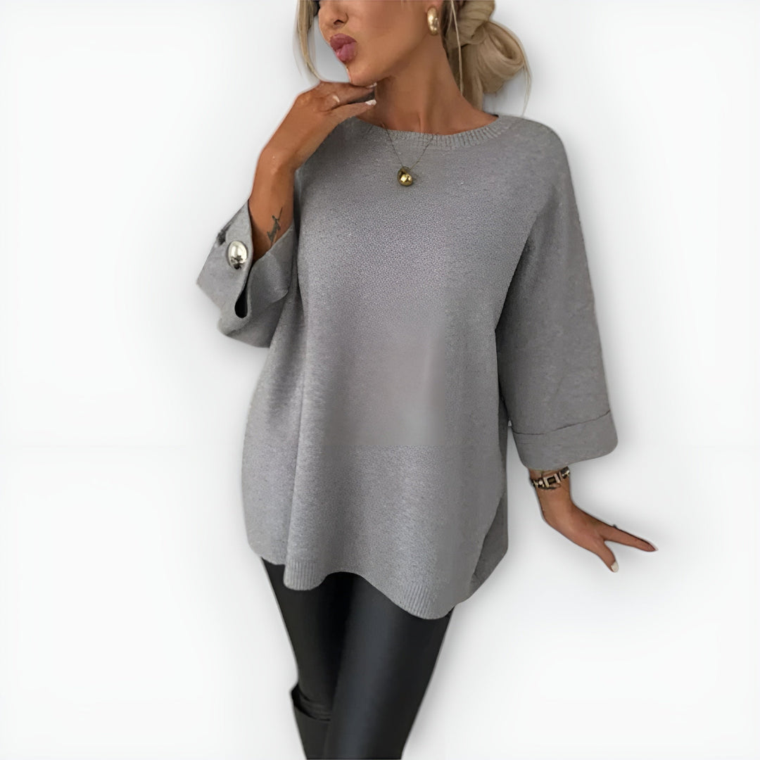 Women's Jumper – Oversized Wide-Sleeve Knit
