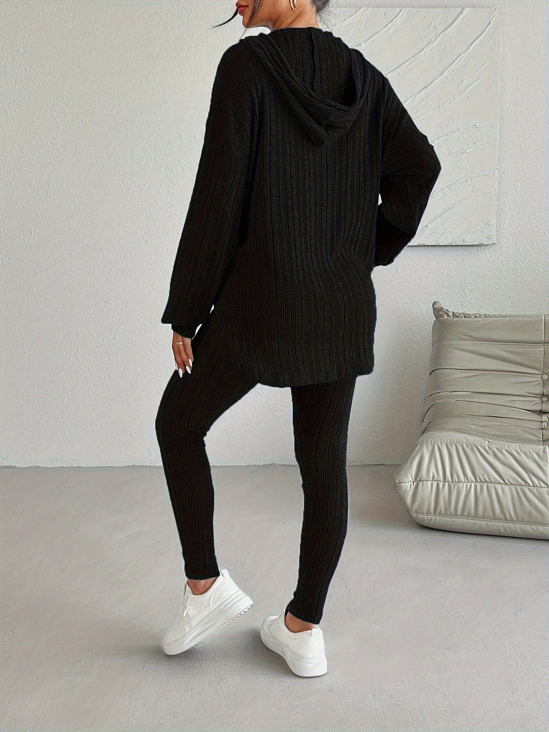 Women's Two-Piece Set – Hooded Two Piece Lounge Set