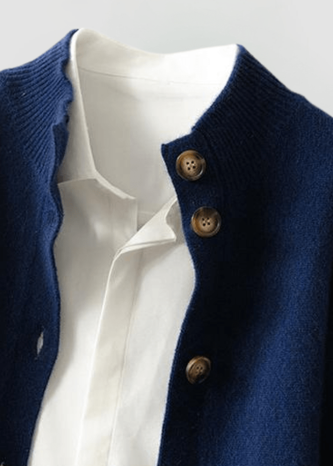 Women's Decorative-Button Cardigan