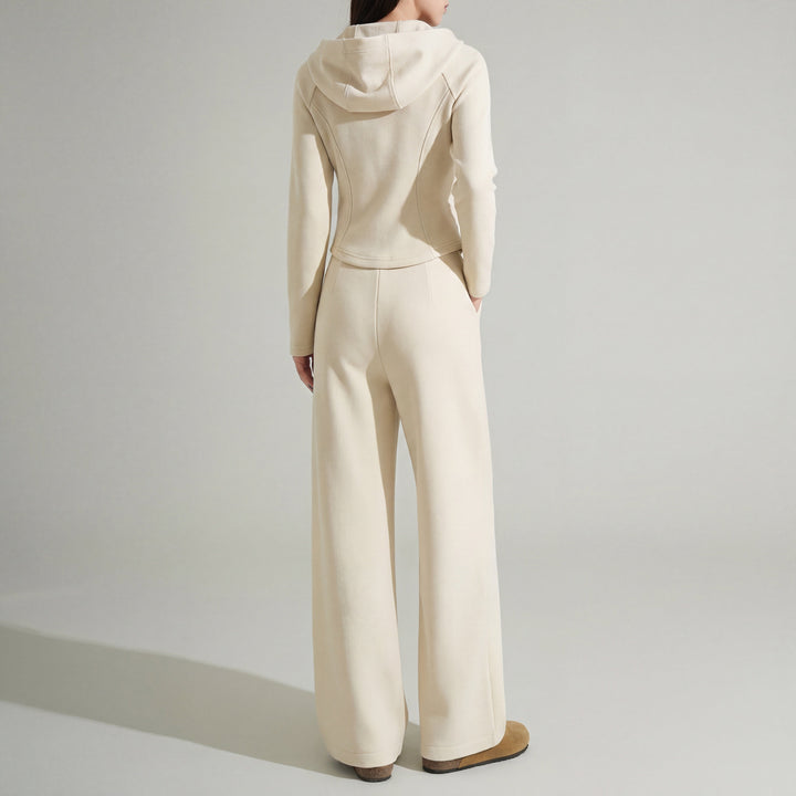 Women's Rhea Brushed Knit Set in Beige | Invictora.com