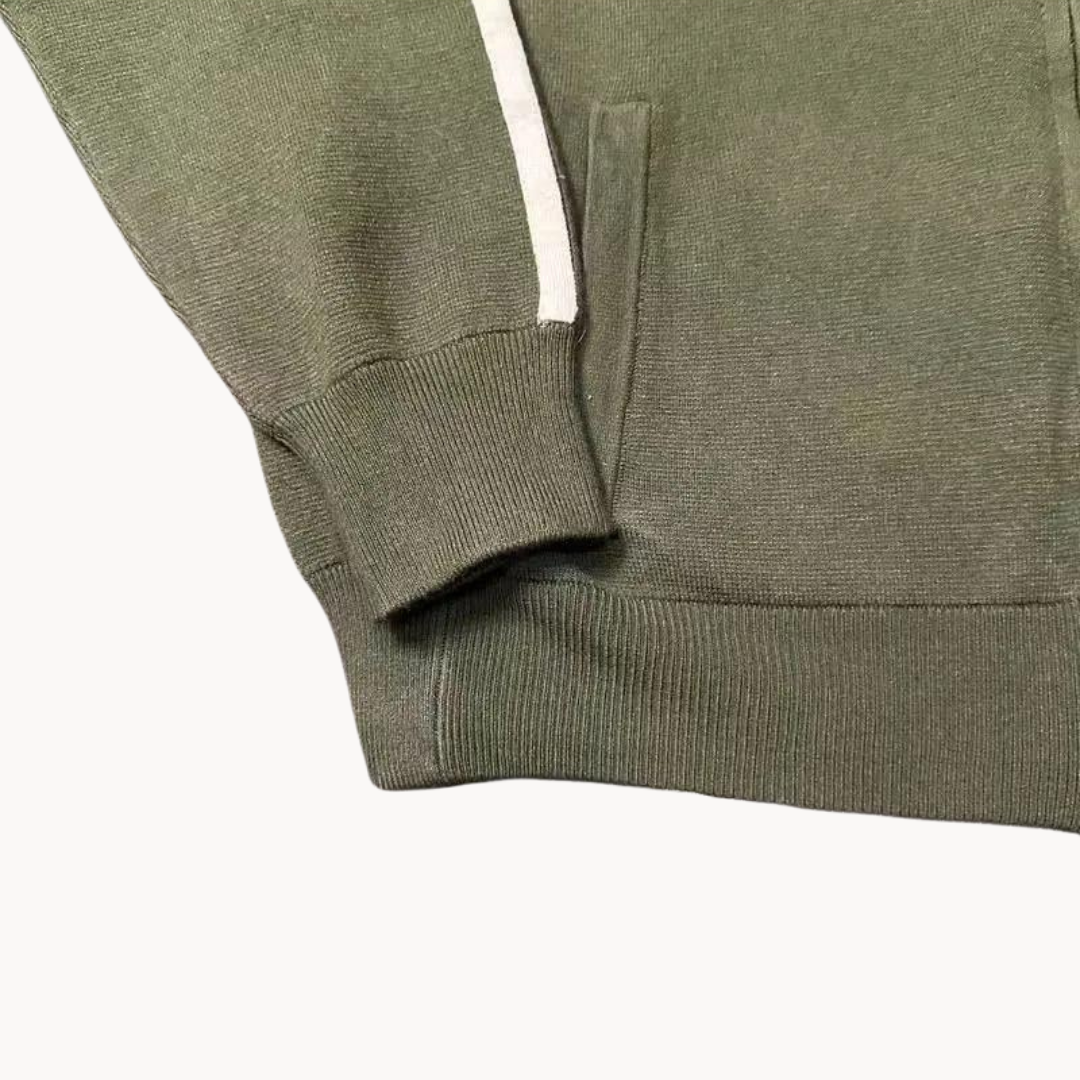 Two-Way Zip Knit Cardigan