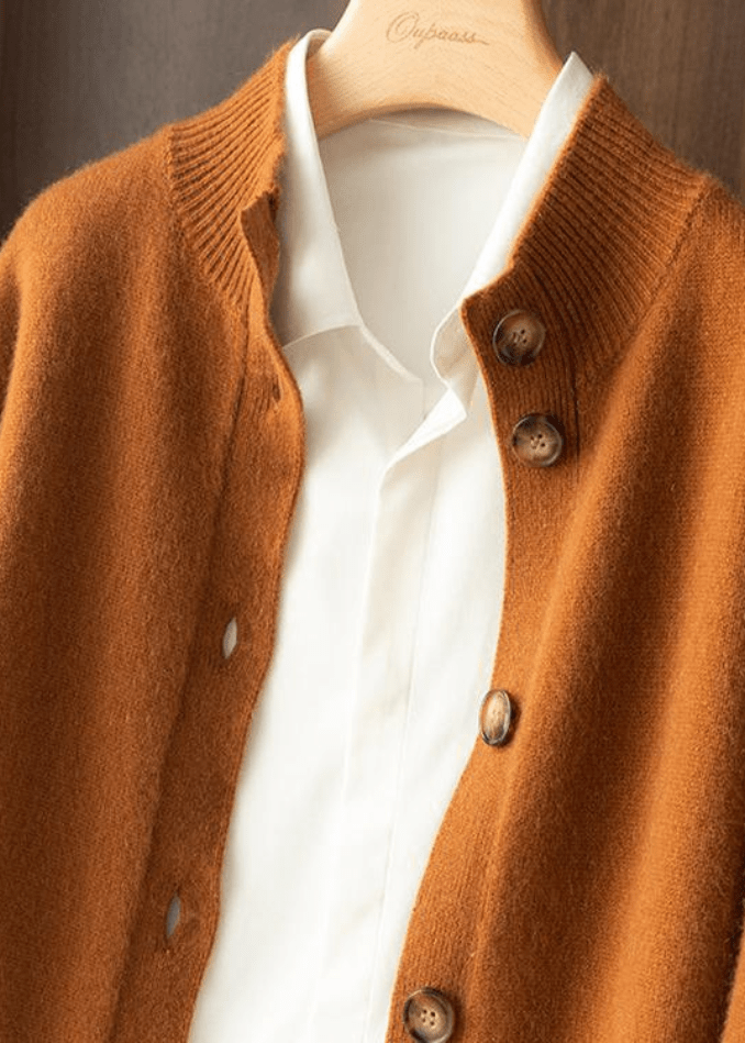 Women's Decorative-Button Cardigan