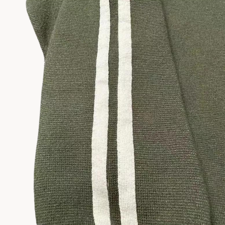 Two-Way Zip Knit Cardigan