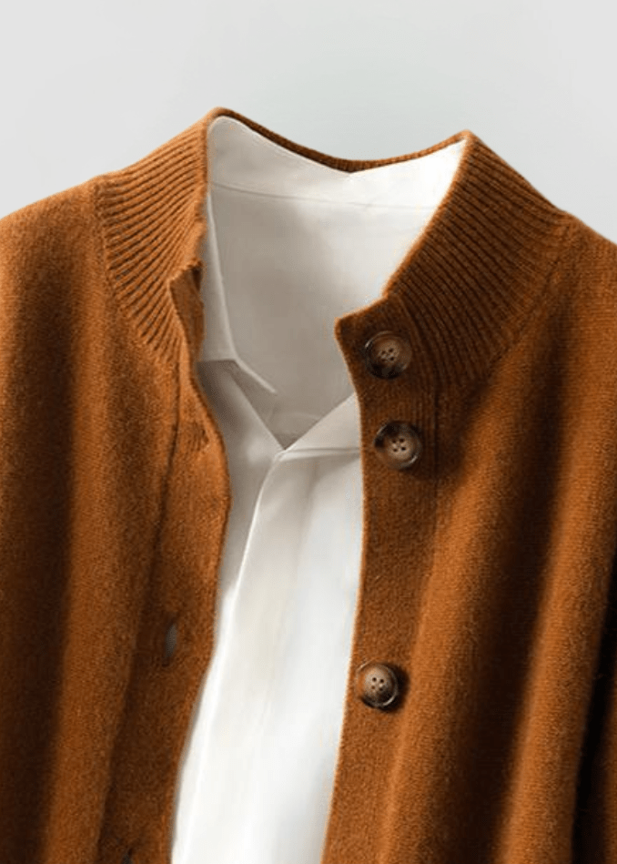 Women's Decorative-Button Cardigan