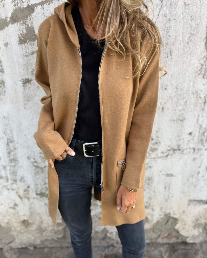Women's Cardigan – Longline Hooded Zip