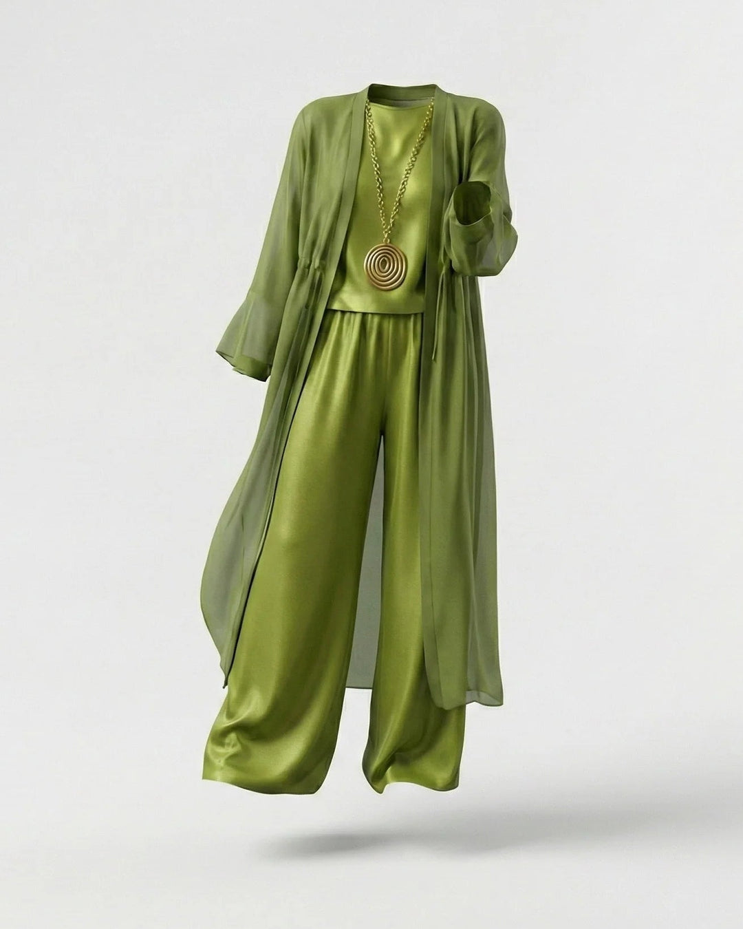 Women's Three-Piece Layered Cardigan Outfit Set